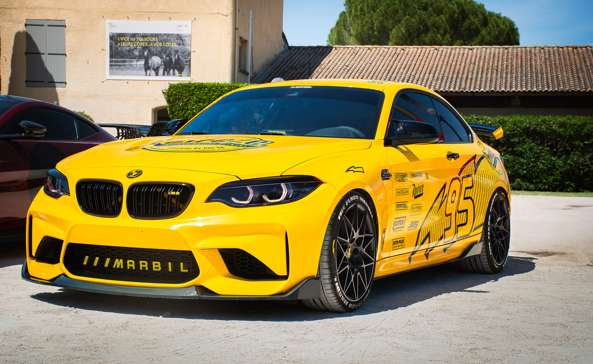 BMW M2 Racing #95, détail de l'habitacle et des sièges baquets