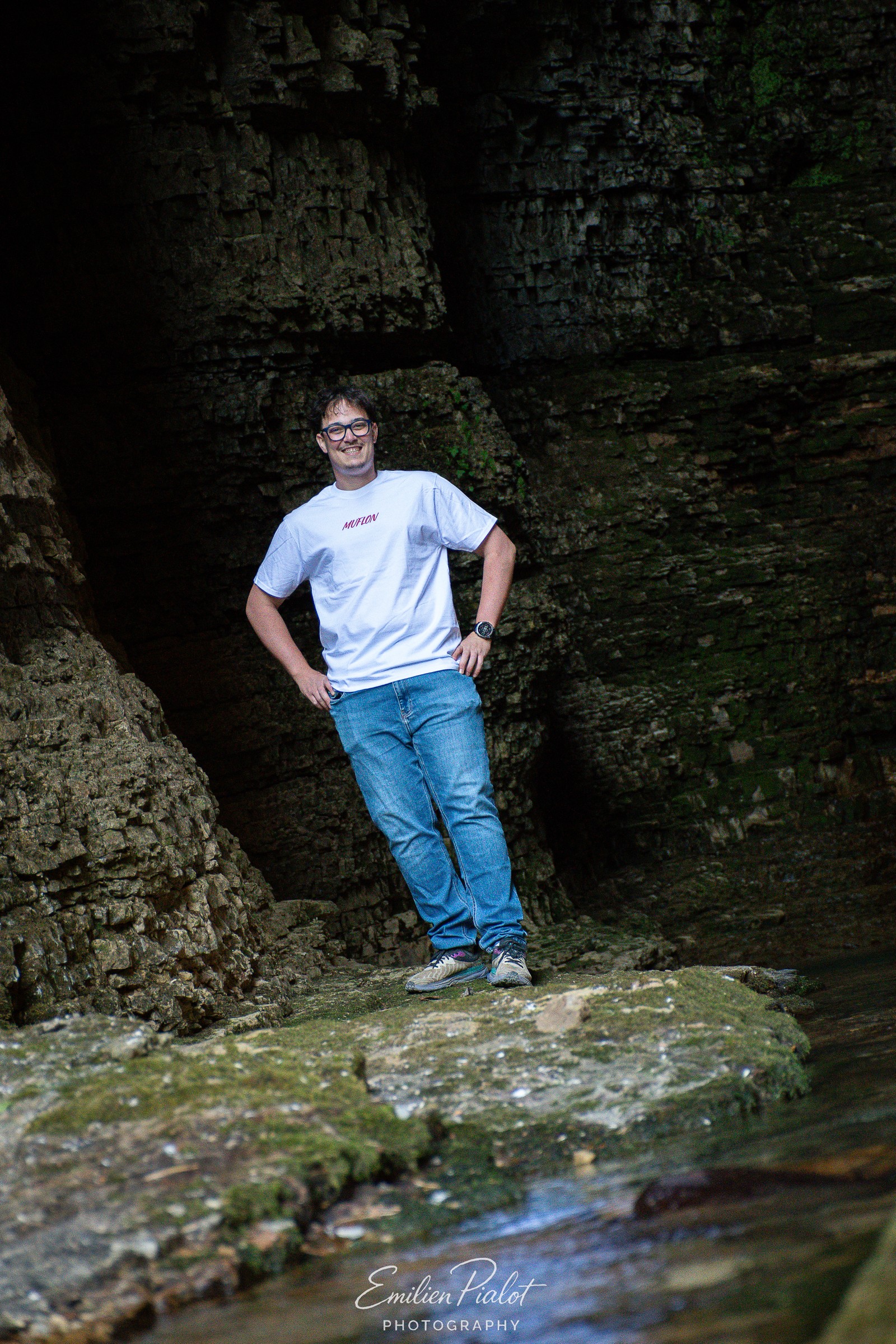 Séance Muflon en grotte, t-shirt blanc