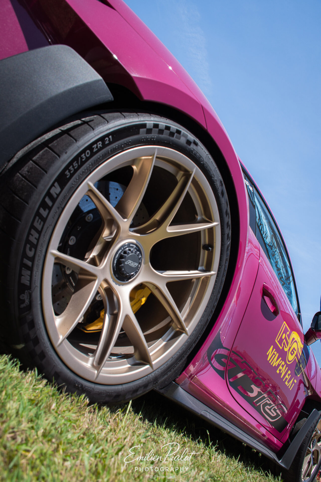 Porsche GT3 RS rose, dernier détail de carrosserie