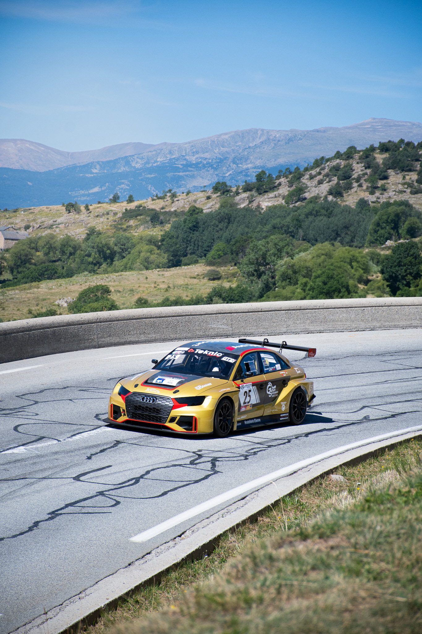 Audi RS3 en course de côte à Font-Romeu